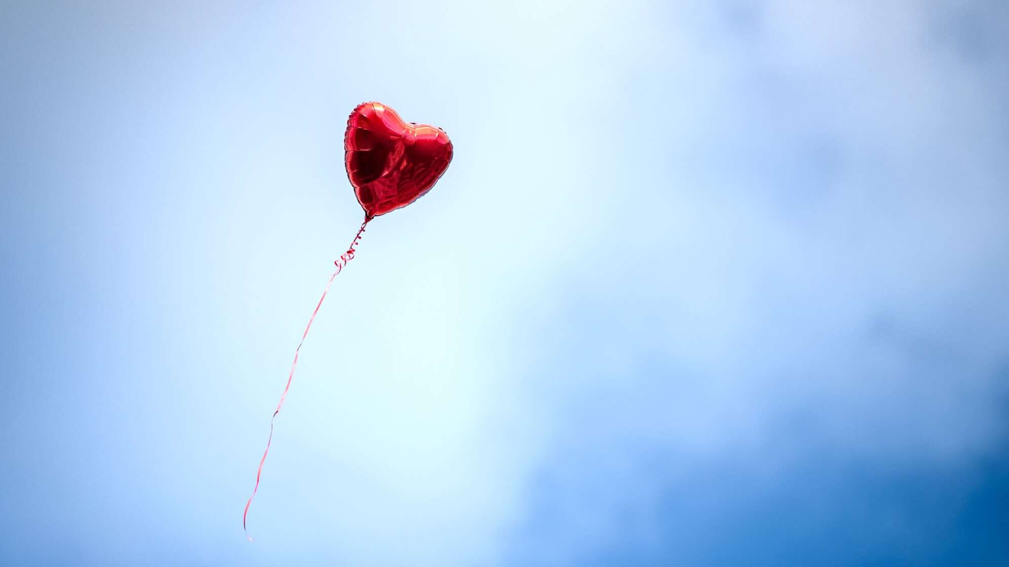 Herzförmiger Luftballon