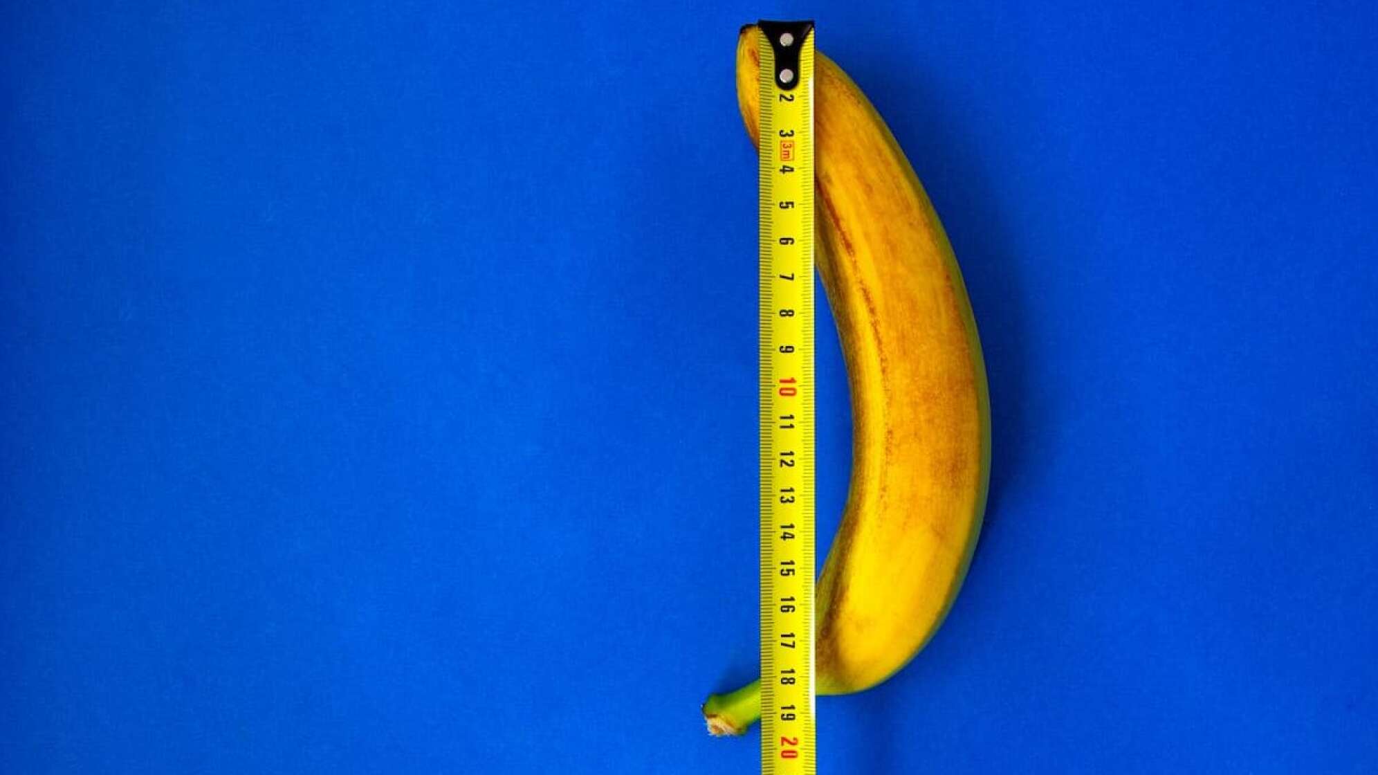Eine Banane und ein Maßband