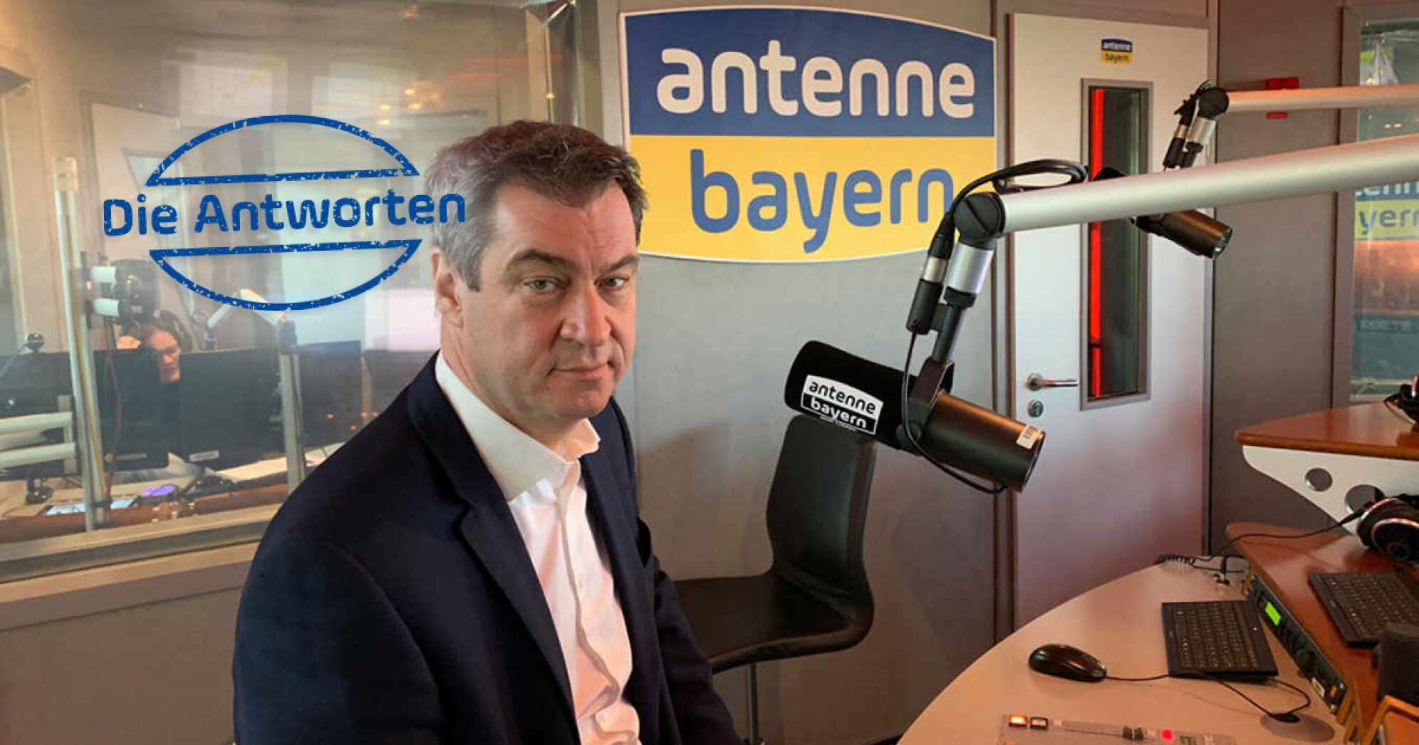 Markus Söder im Studio