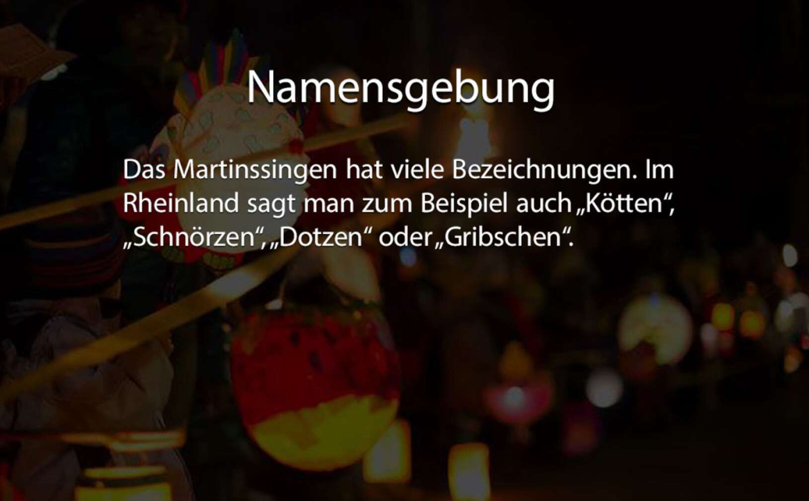 Namensgebung Text