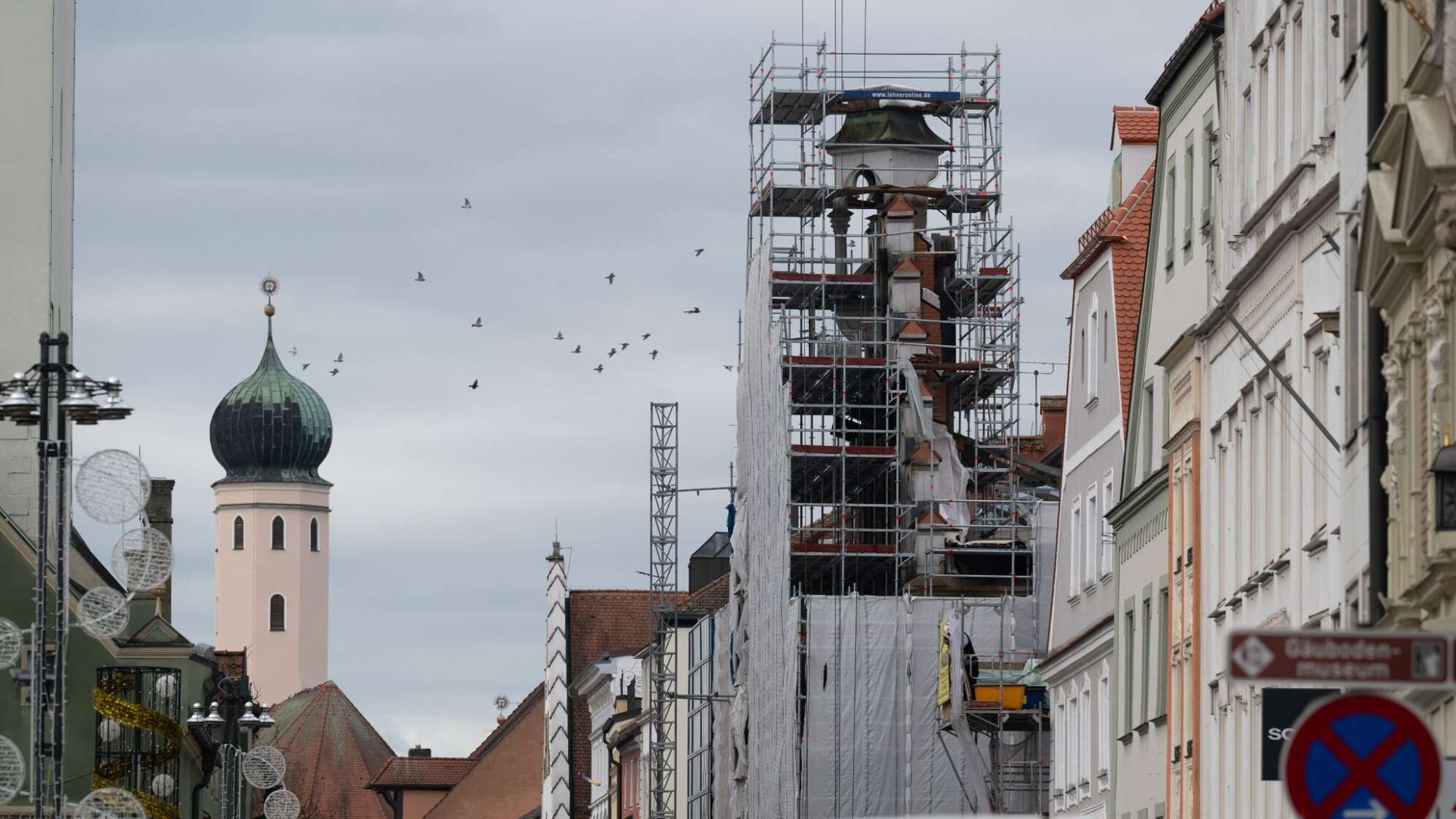Wiederaufbau des Straubinger Rathauses