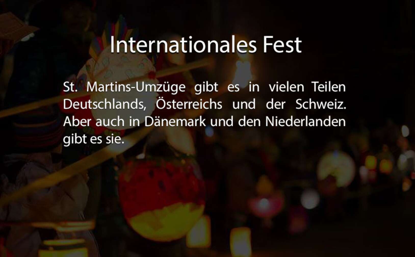 Internationales Fest Text