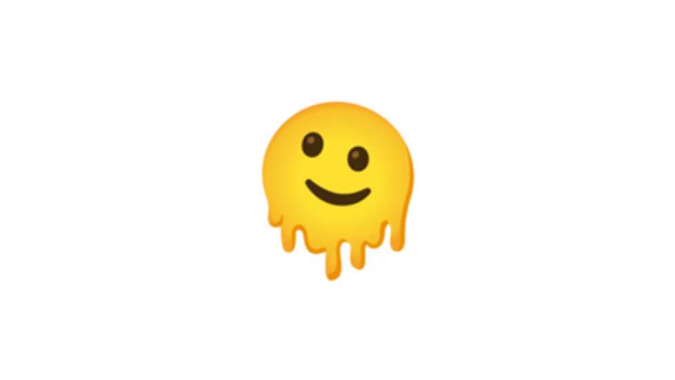 schmelzendes Emoji
