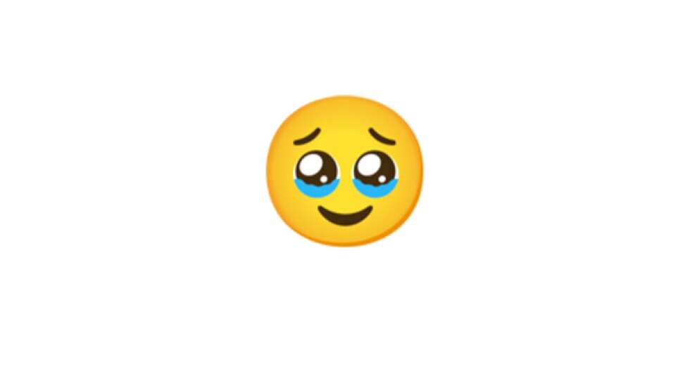 Emoji das Tränen zurückhält