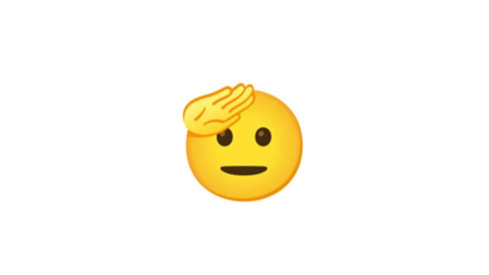 salutierendes Emoji