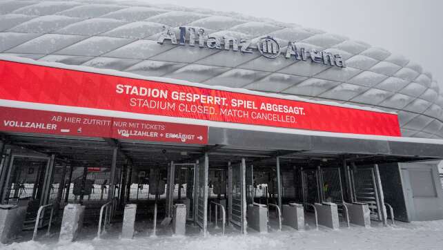 Schnee bremst Bayern aus: Keine Bayer-Jagd
