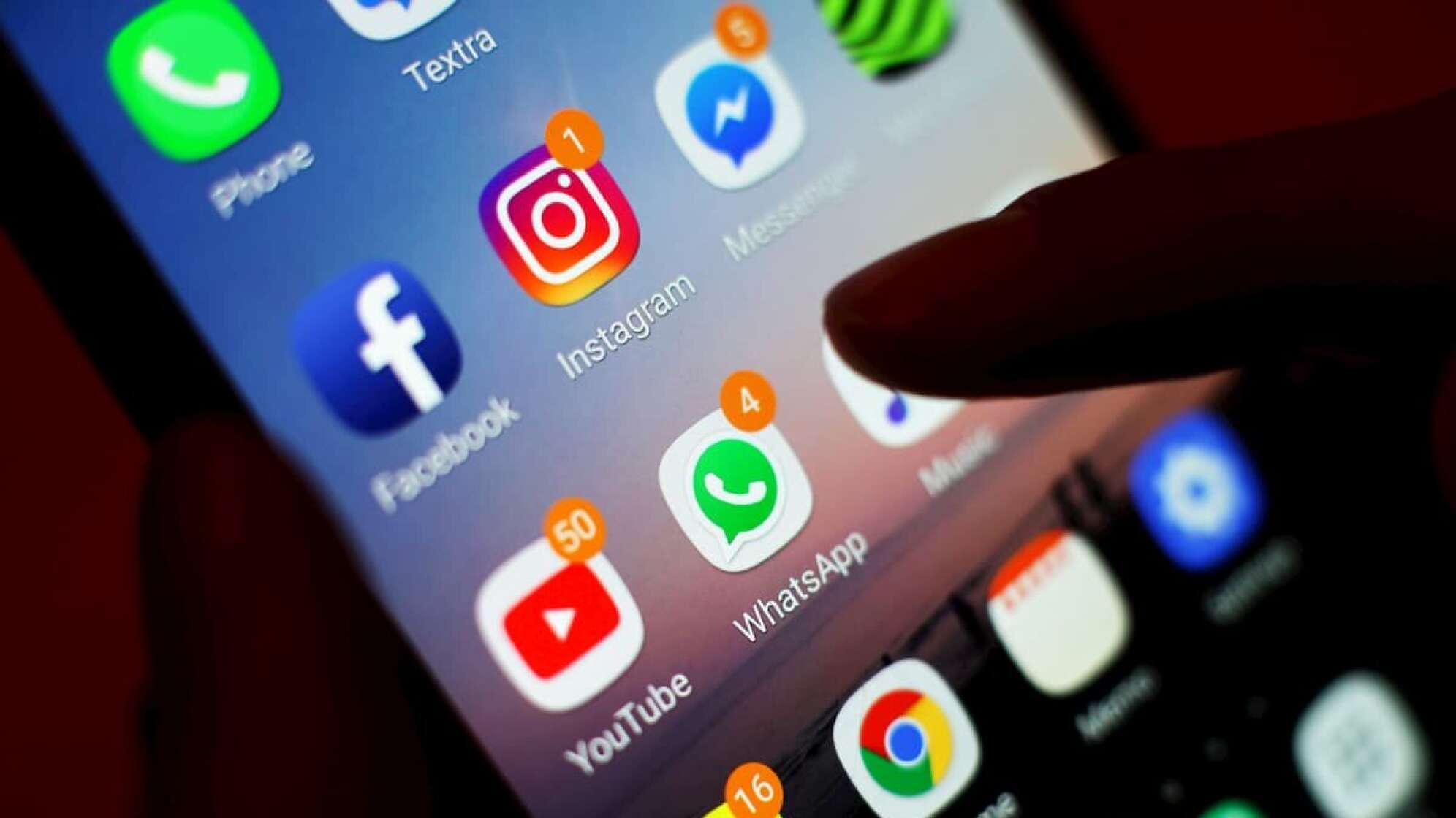 Ein Smartphone-Display mit Apps