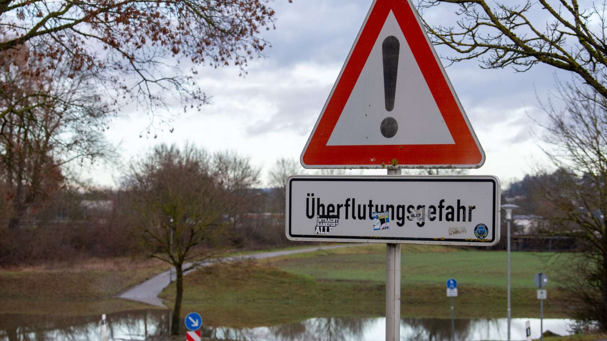 Hochwasserlage in Südbayern