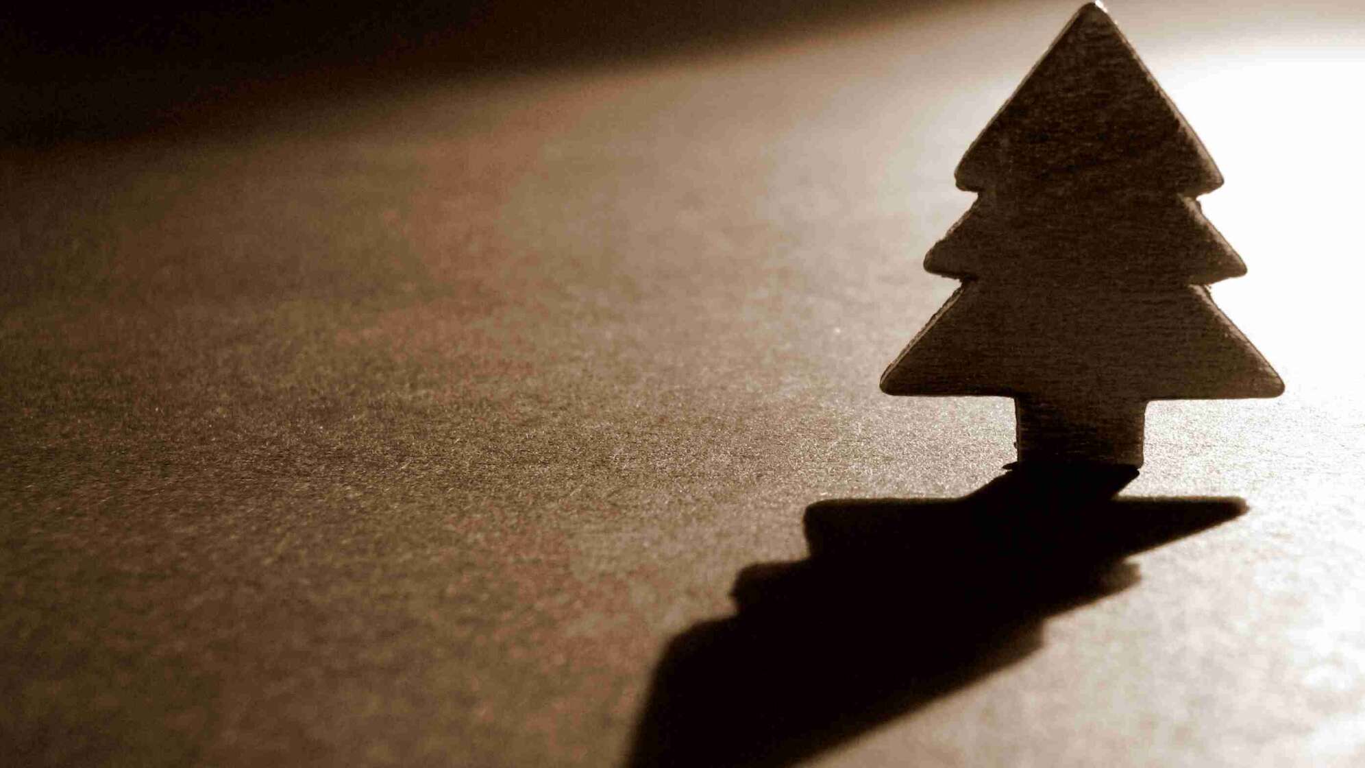 Weihnachtsbaum Schatten