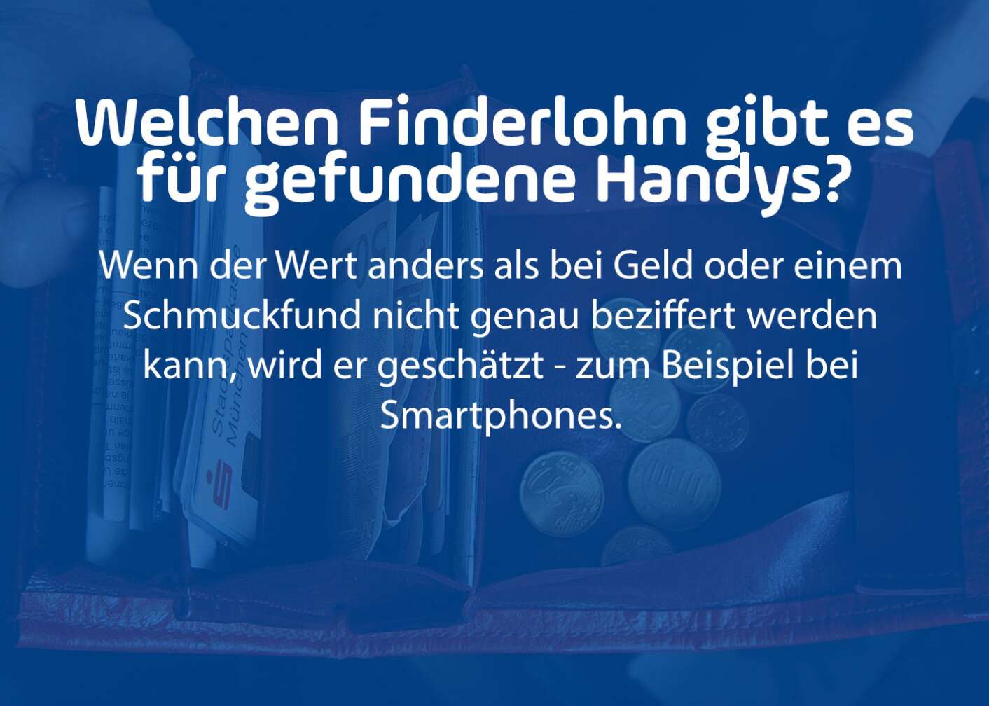 Finderlohn für Handys