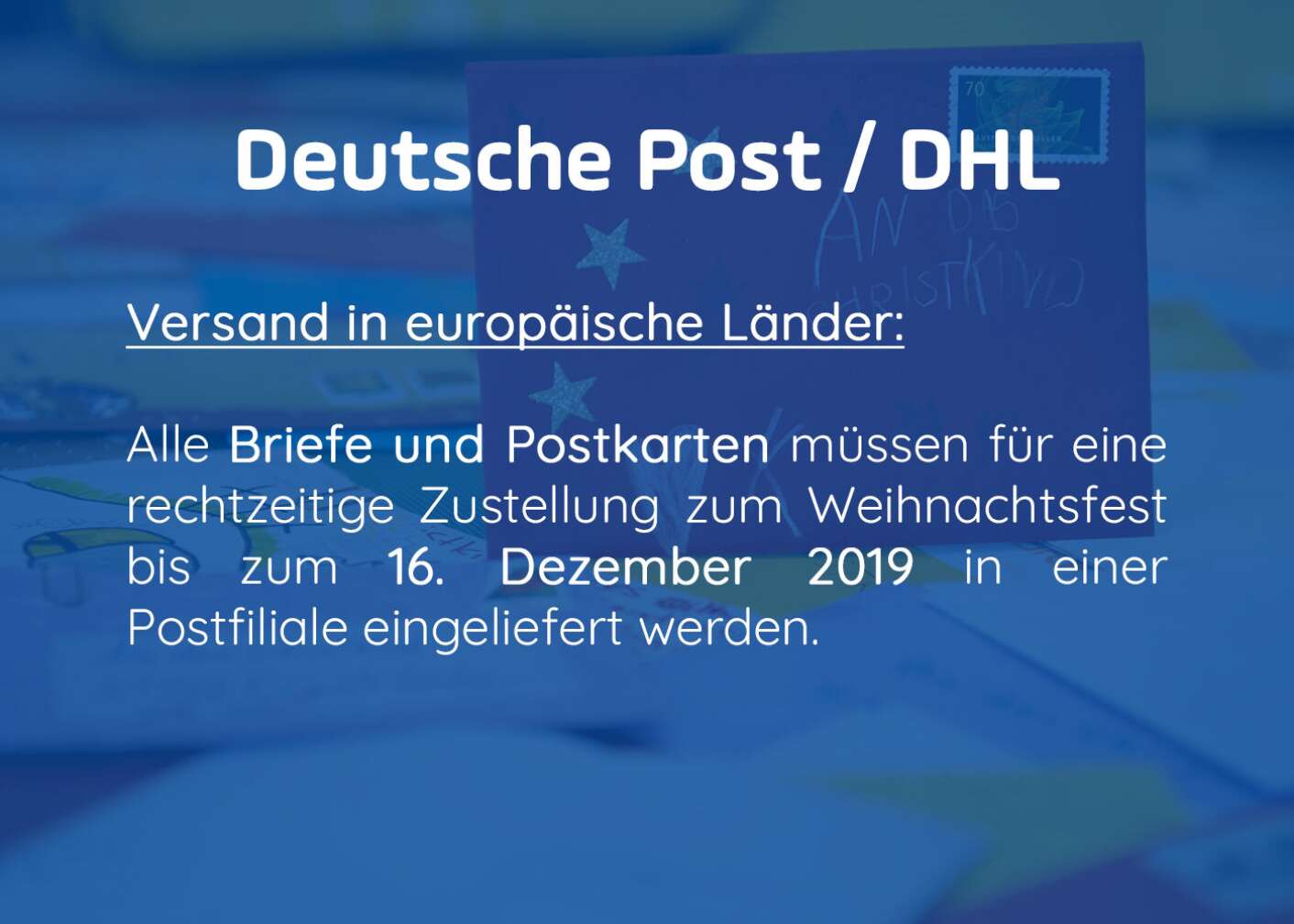 Deutsche Post Post Frist Text