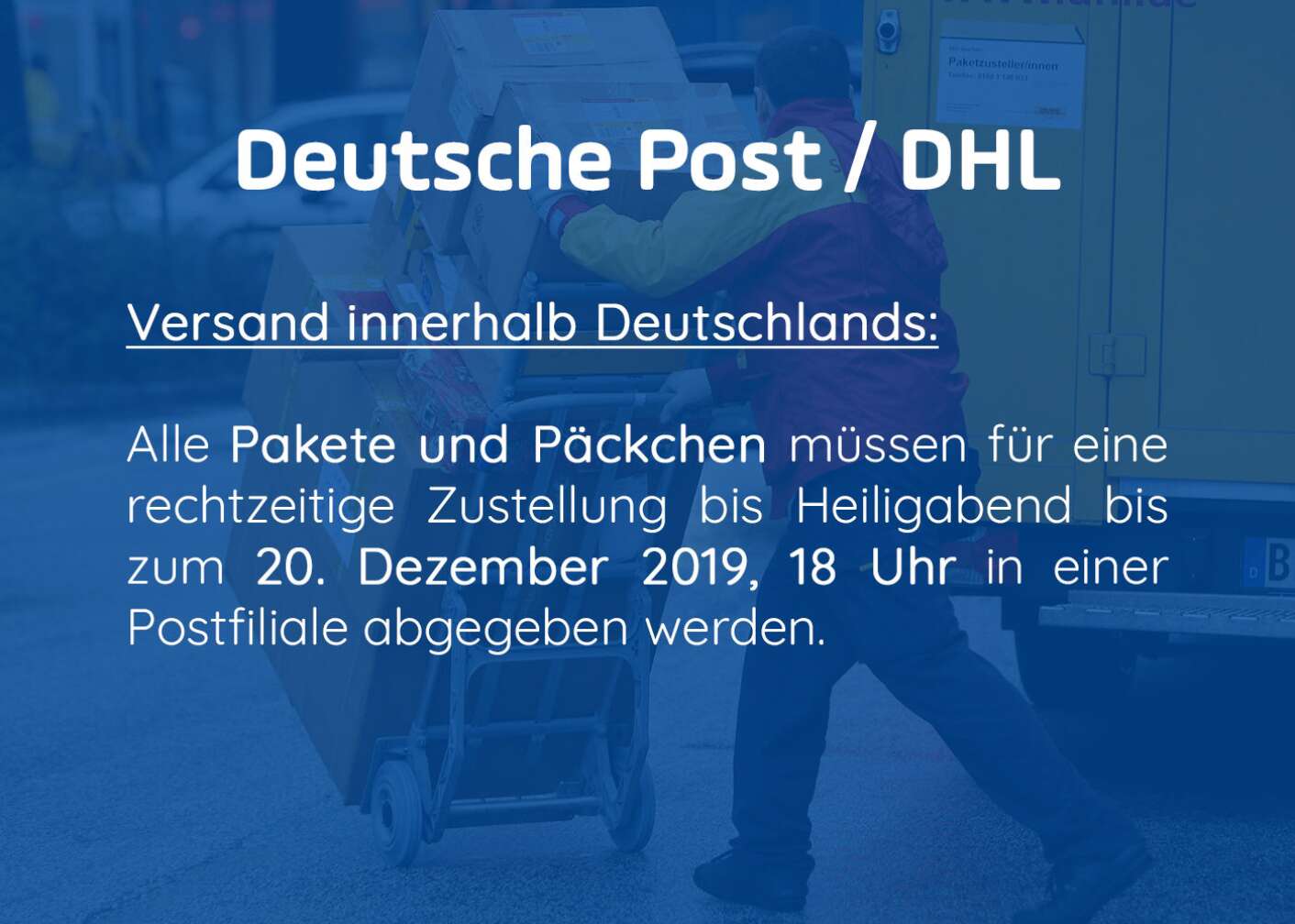 Deutsche Post Paketfrist Text