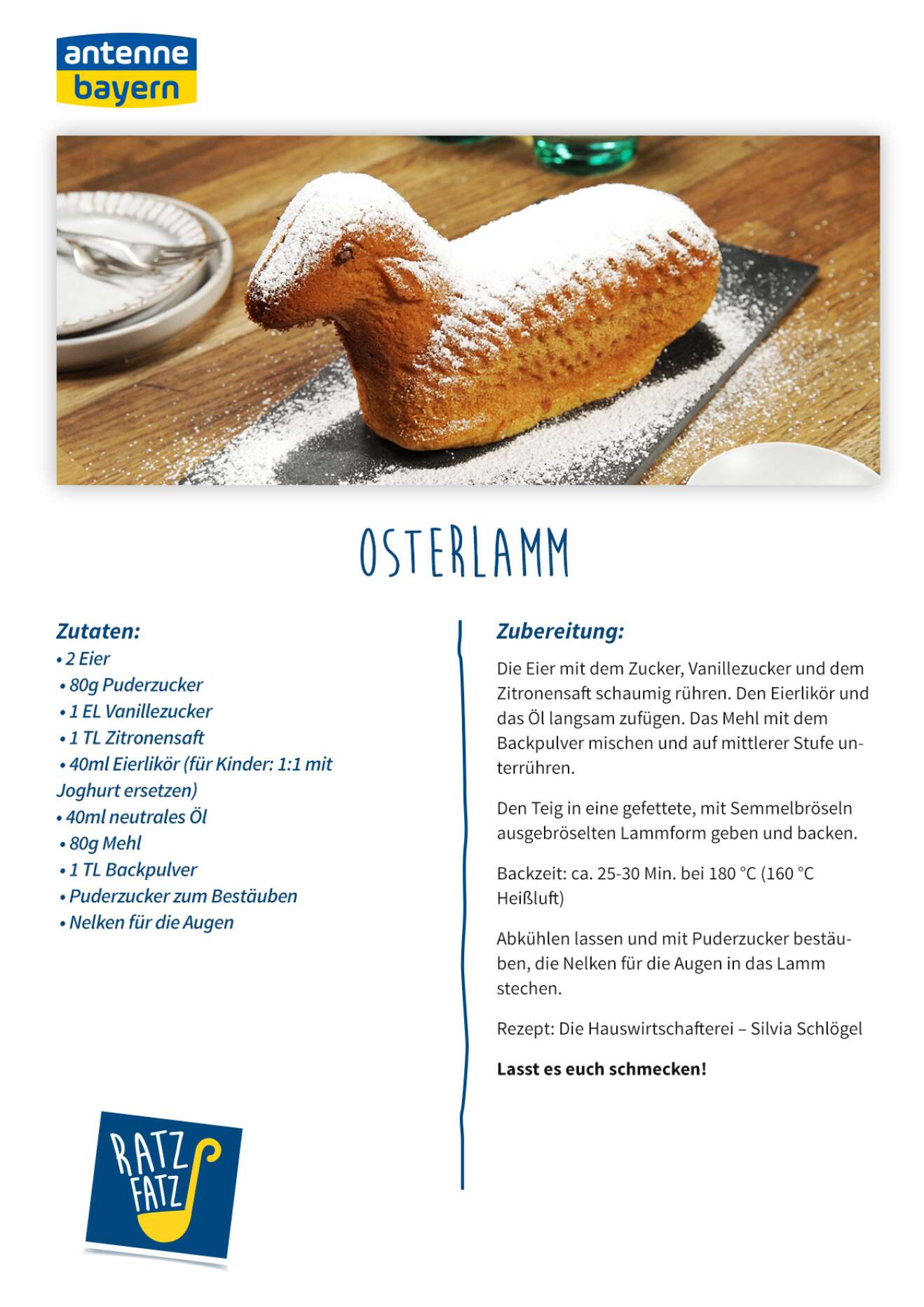 Osterlamm Rezept
