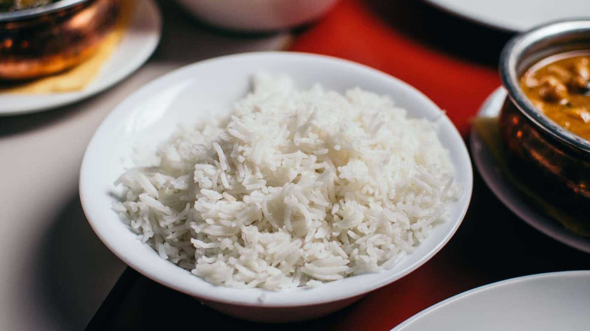 Eine Schüssel mit Reis