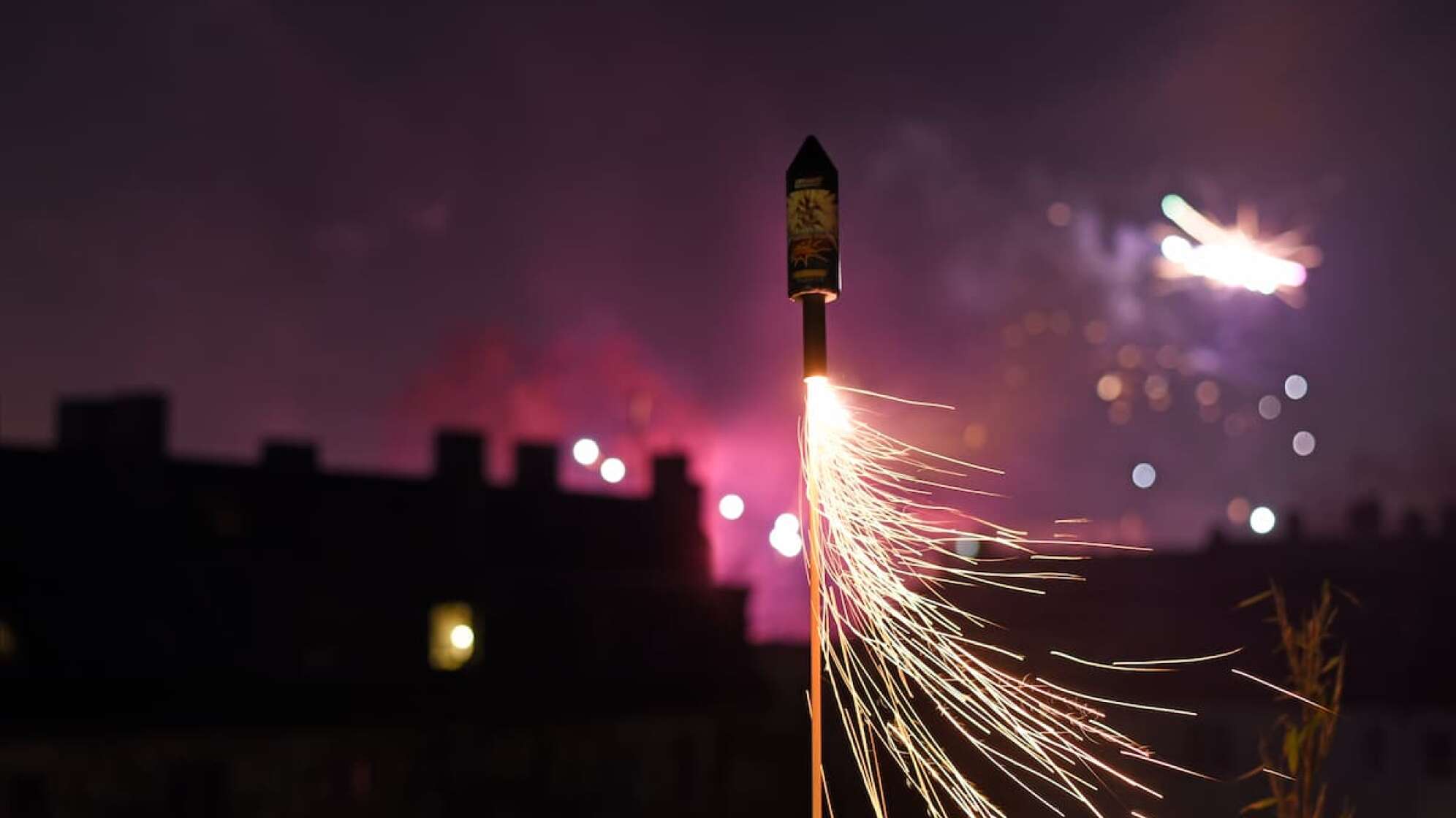 Rakete und Feuerwerk