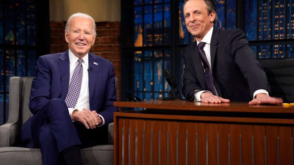 US-Präsident Biden in Sendung von Komiker Seth Meyers