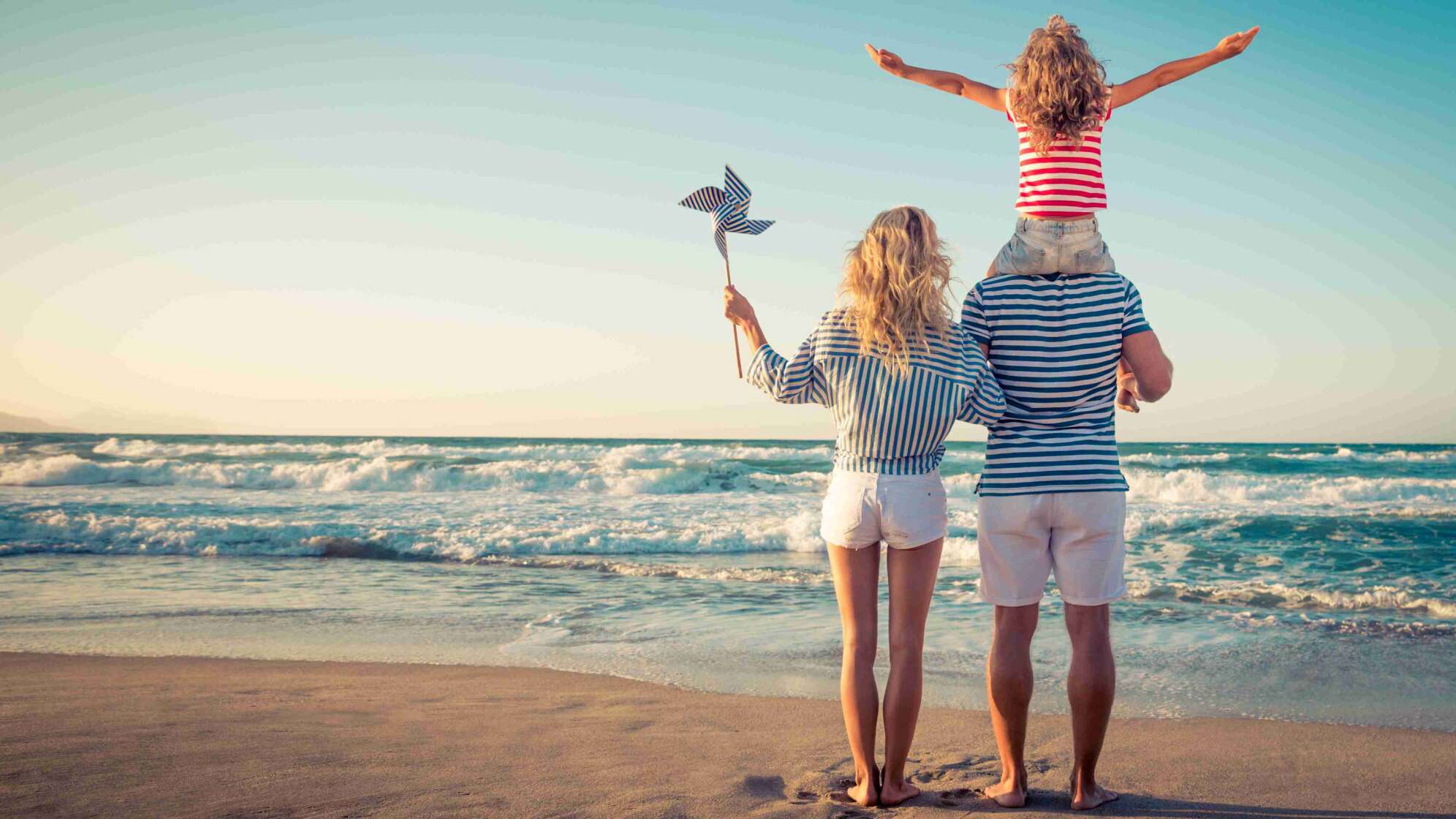 Familie am Strand