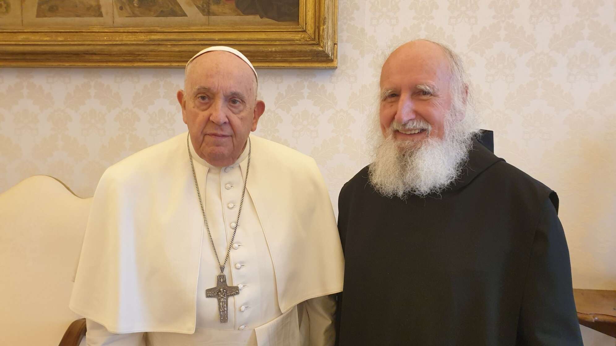 Papst Franziskus empfängt Pater Anselm Grün im Vatikan