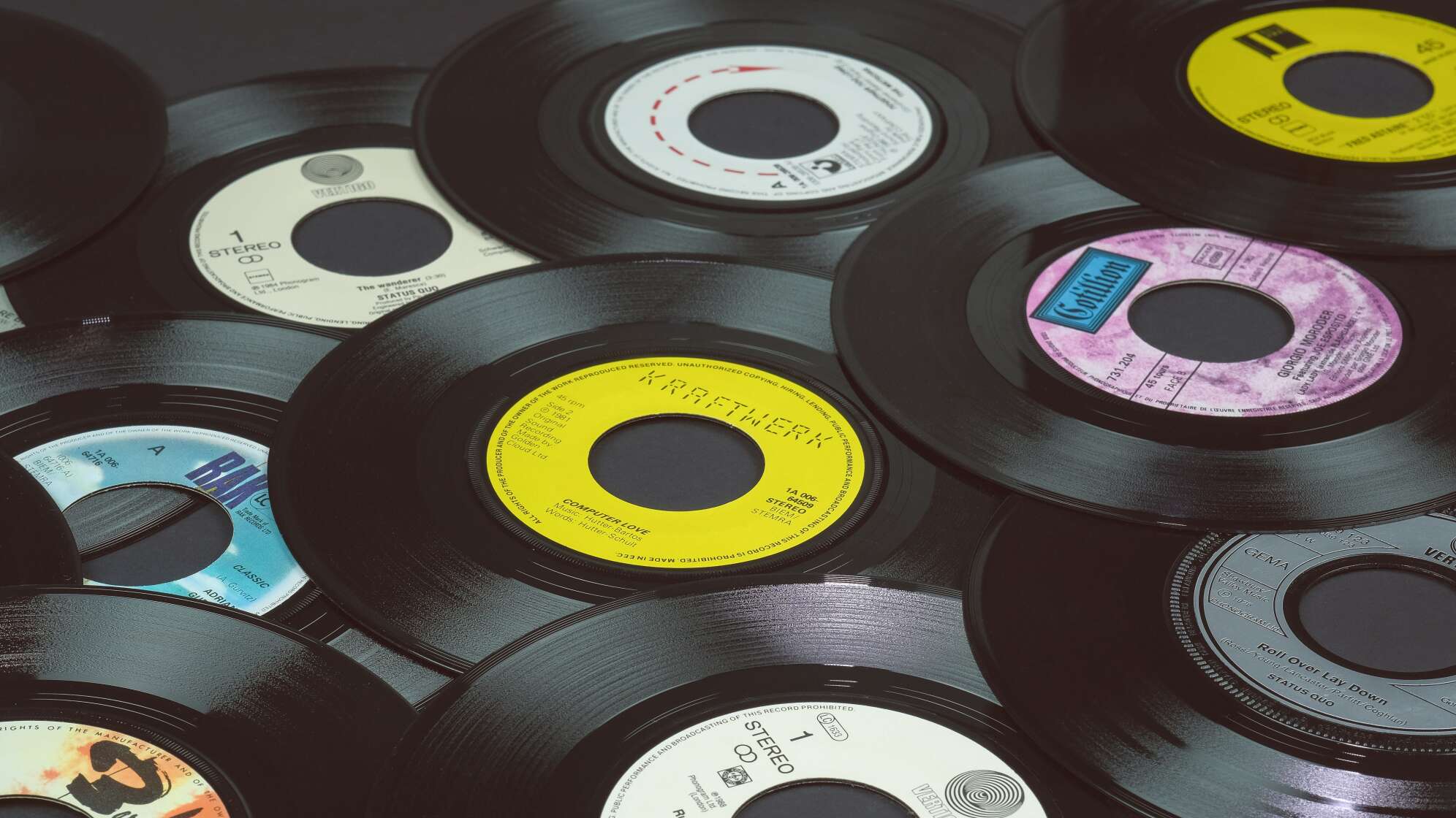 Farbige Vinyl-Platten