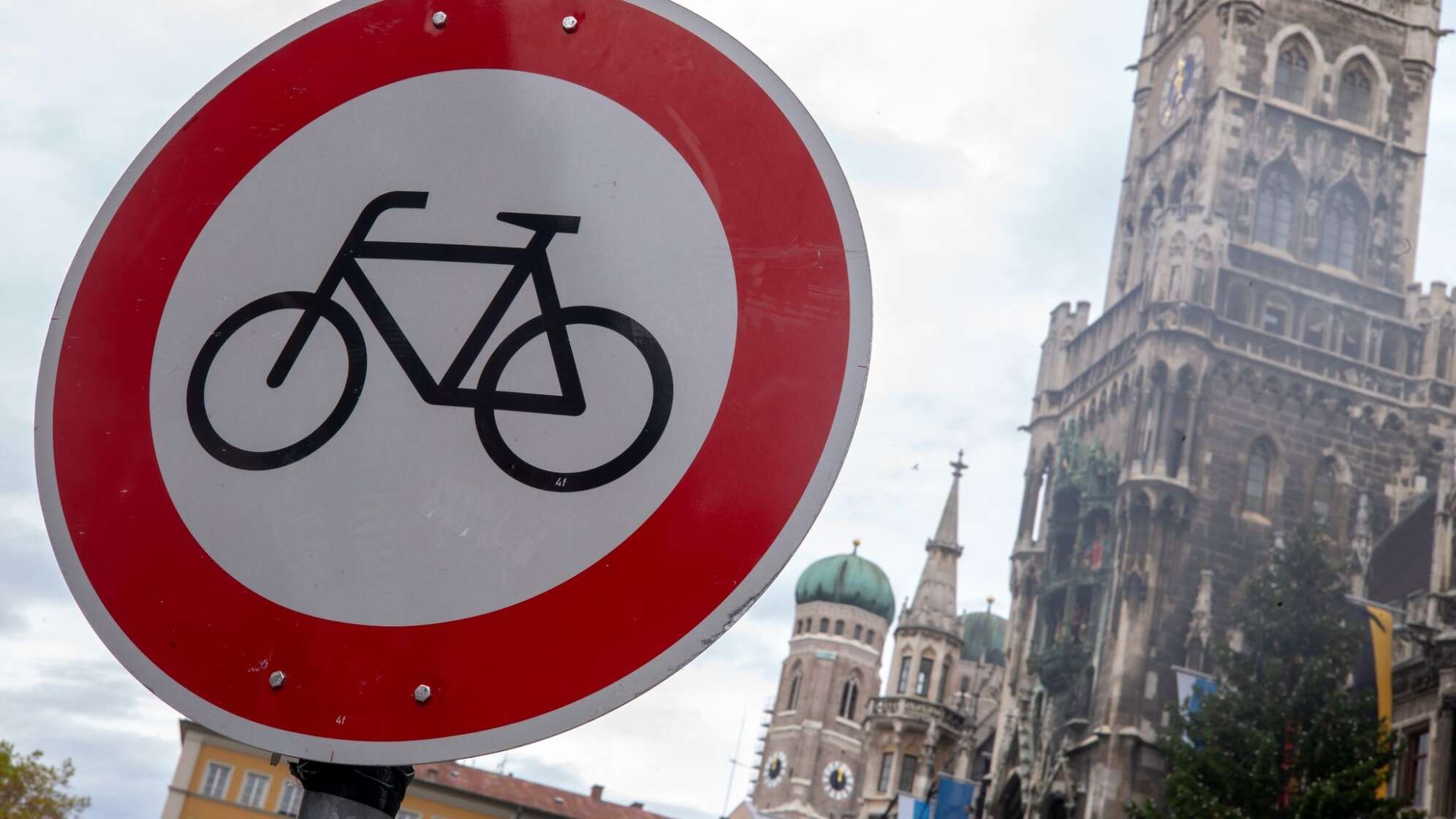 Radfahren verboten in der Innenstadt