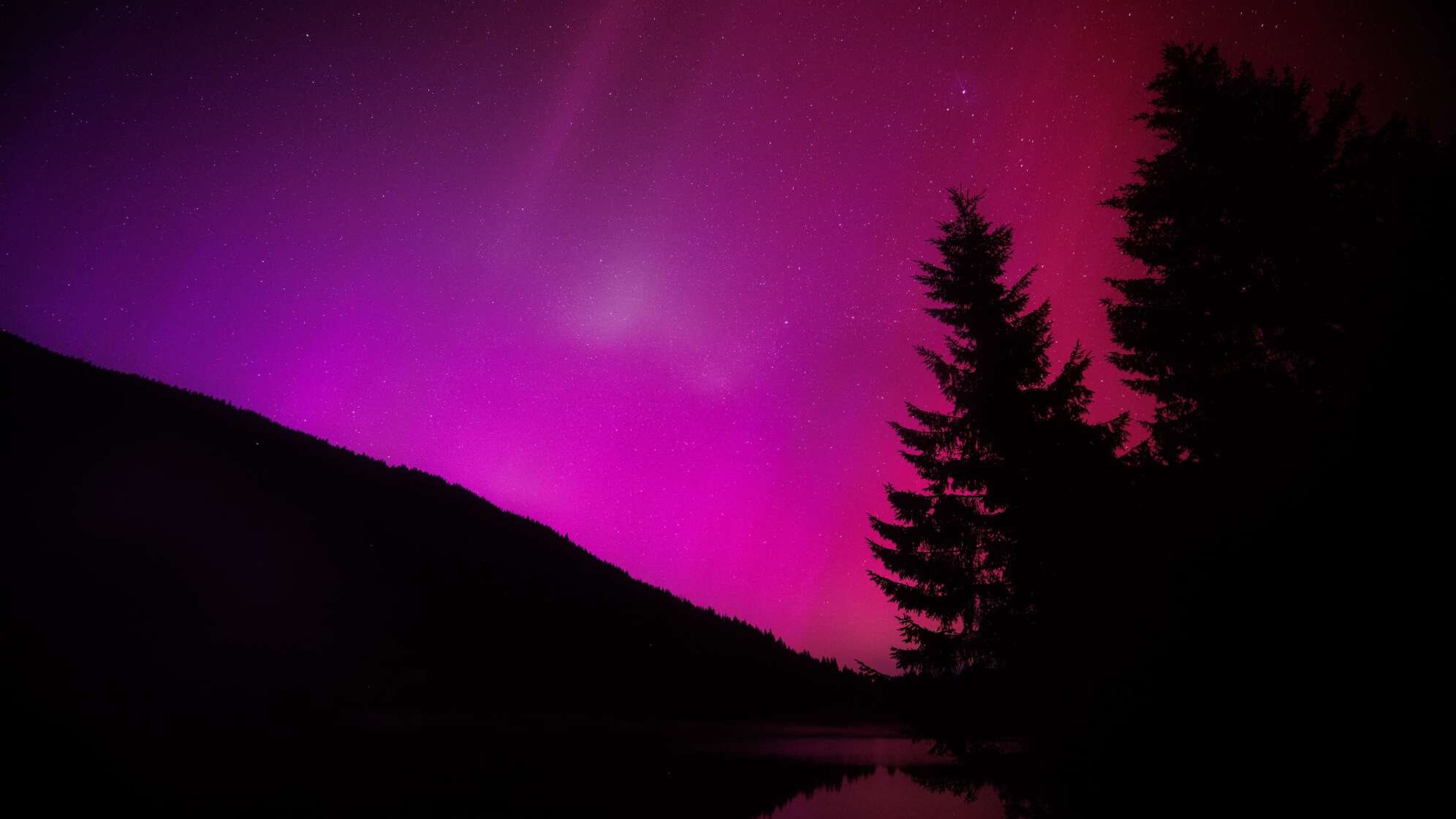 Polarlichter über Deutschland