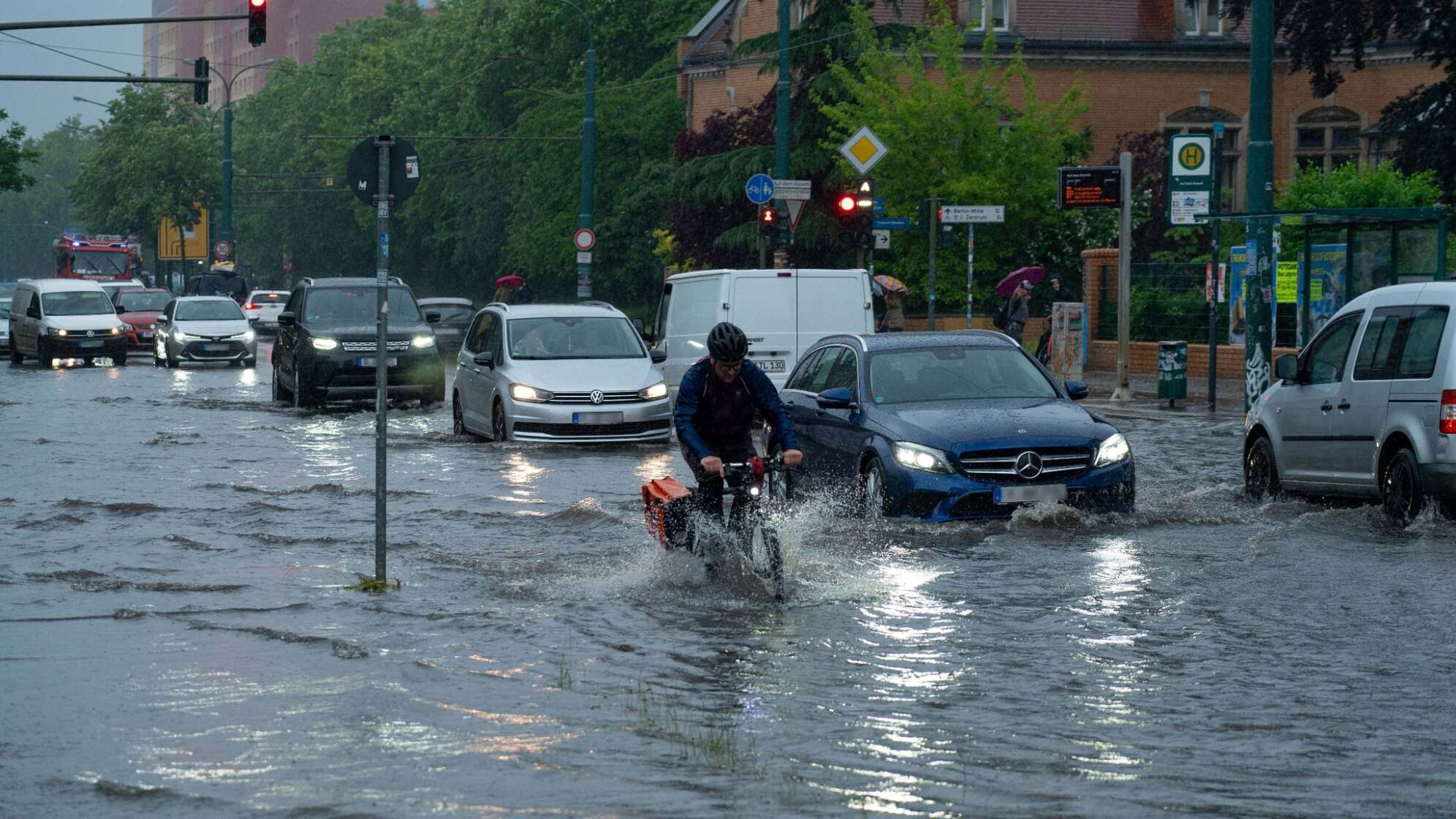 Starkregen in Potsdam