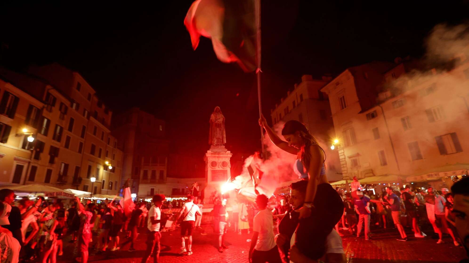 Italien-Fans in Rom