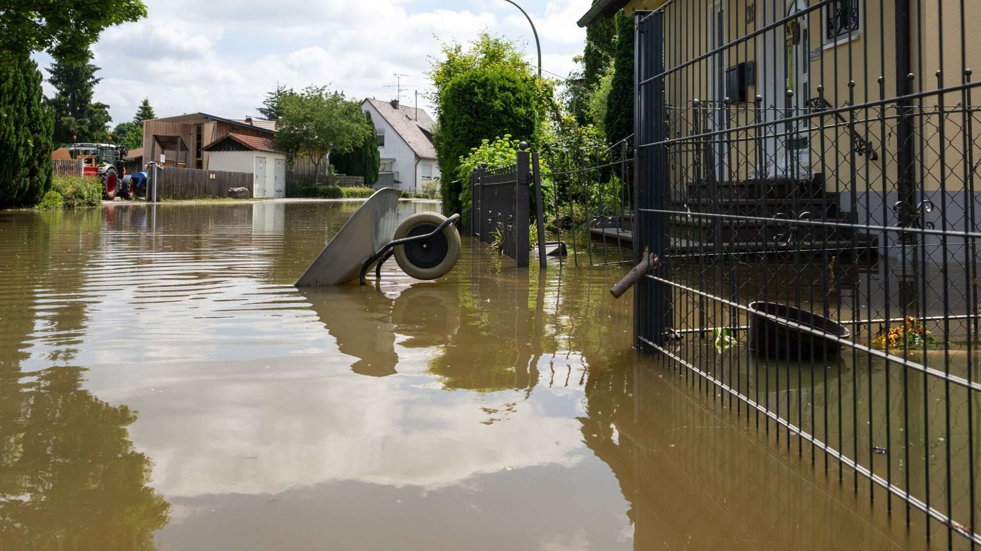 Hochwasser in Bayern - Offingen