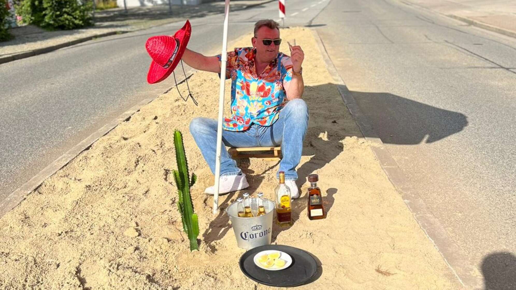 Bild von der Insel und Stefan