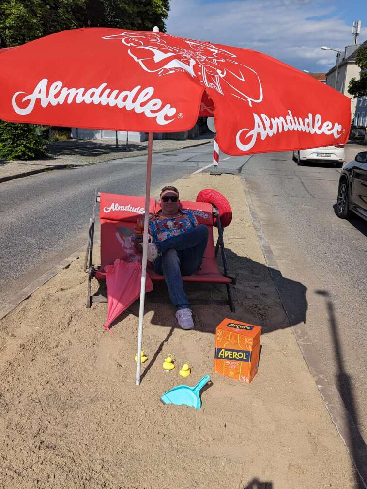 Stefan auf seiner Insel