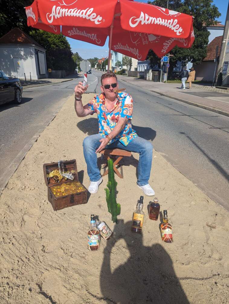 Stefan auf seiner Insel