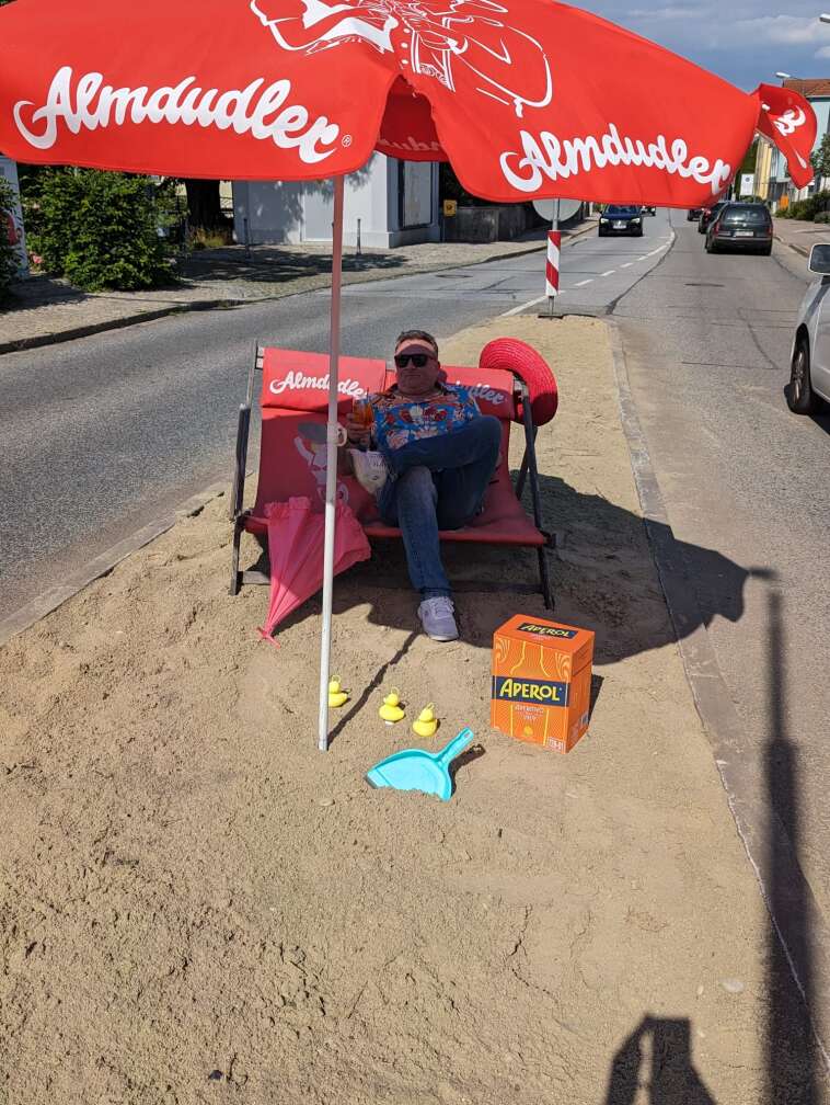 Stefan auf seiner Insel