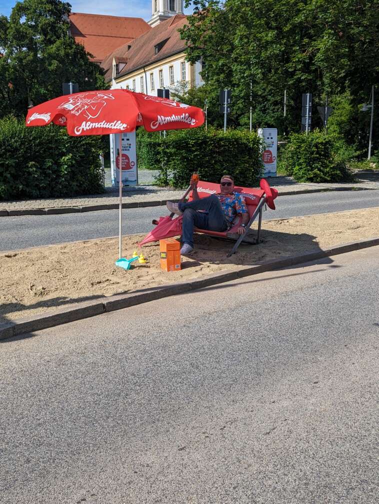 Stefan auf seiner Insel