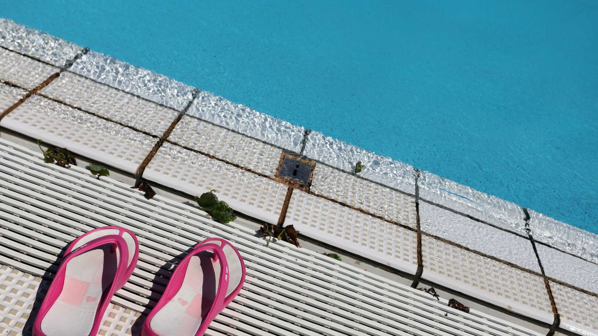 Wenig Besucher im Freibad