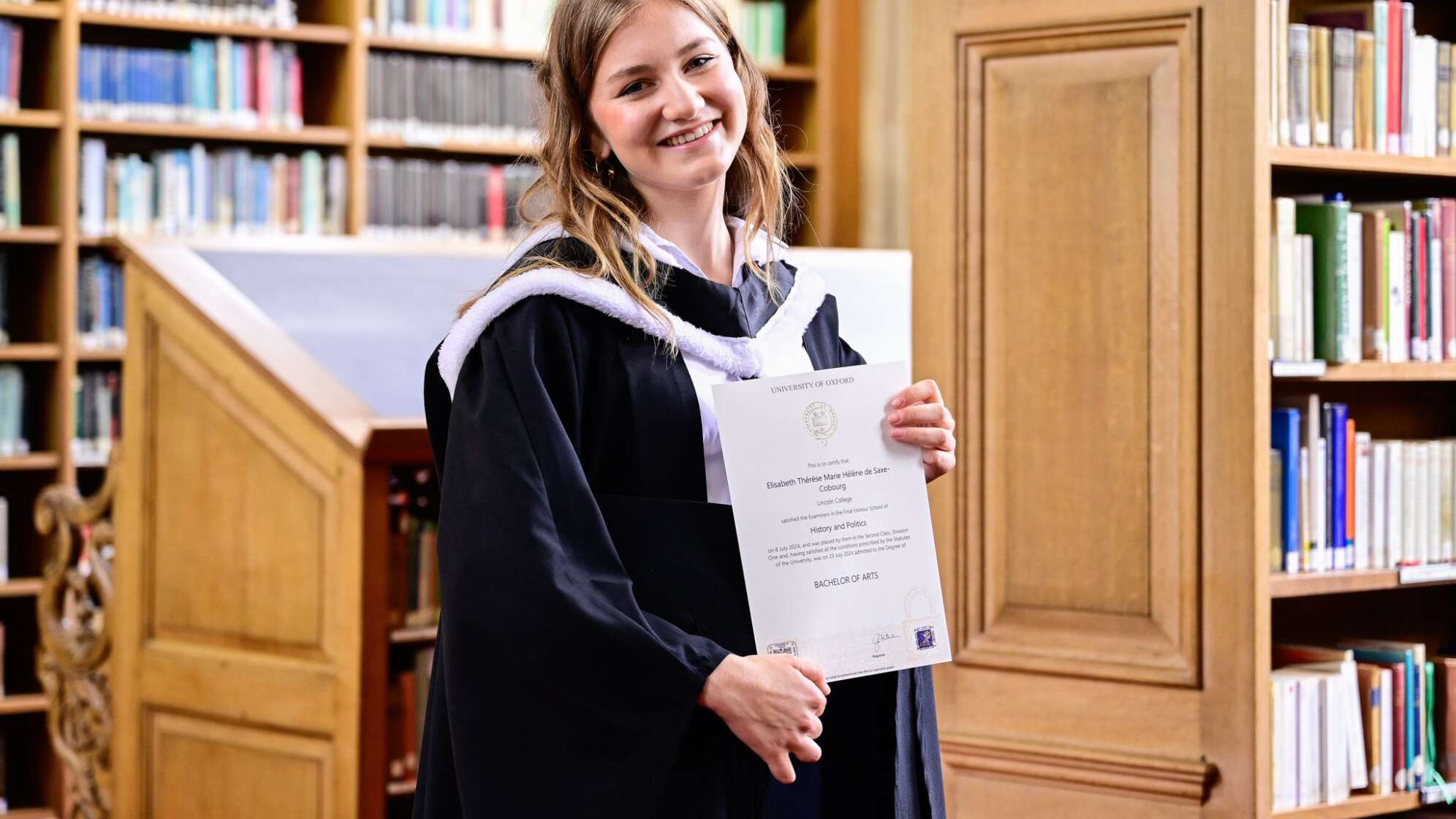 Kronprinzessin von Belgien feiert Abschluss in Oxford