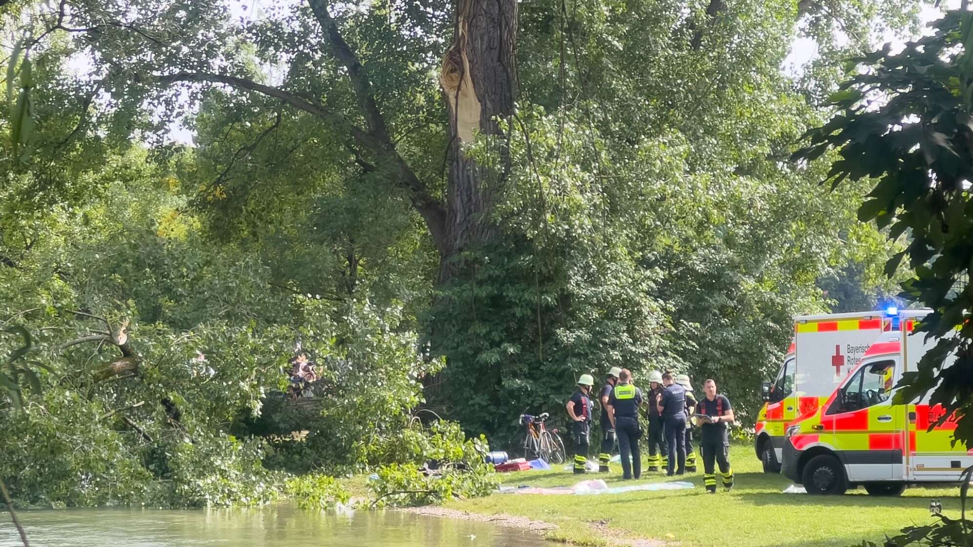 Abbrechender Ast verletzt Menschen im Englischen Garten
