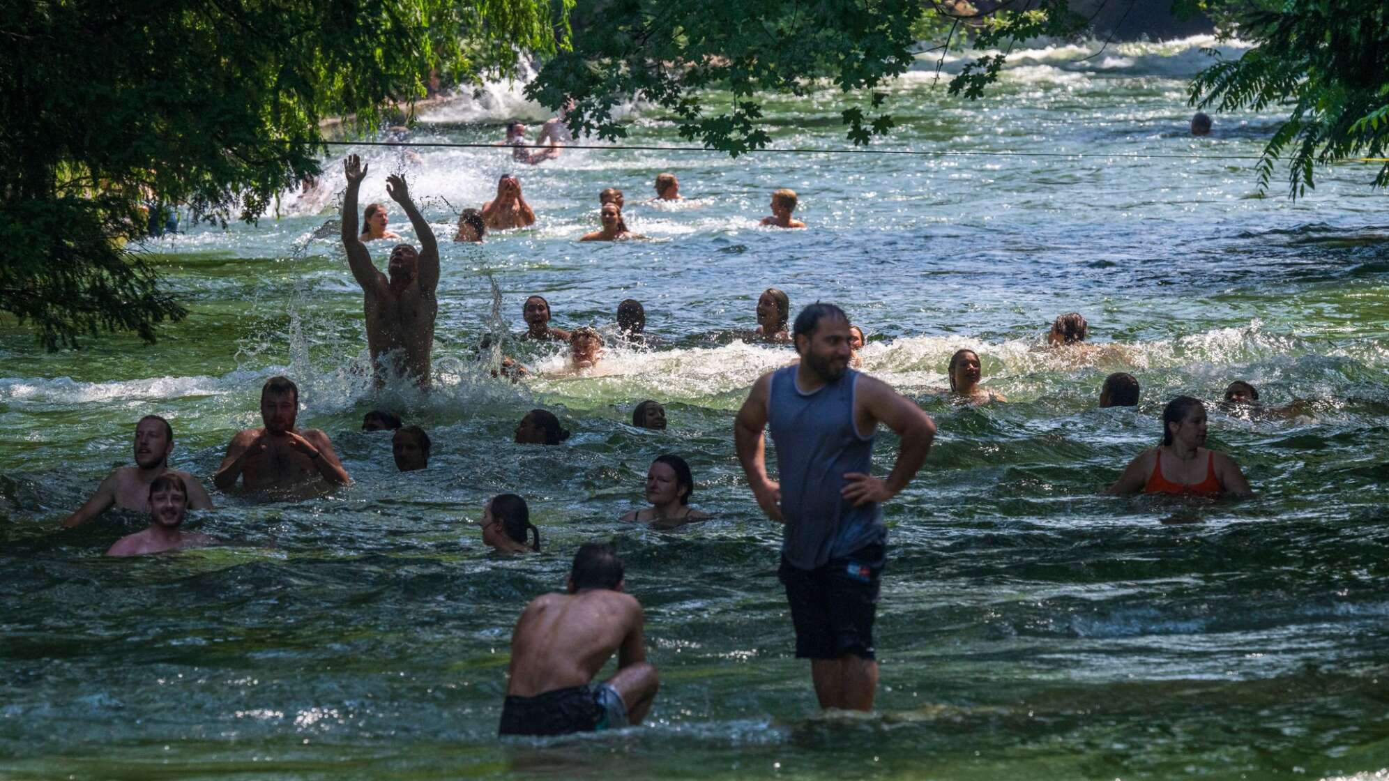 Sommerwetter im Englischen Garten