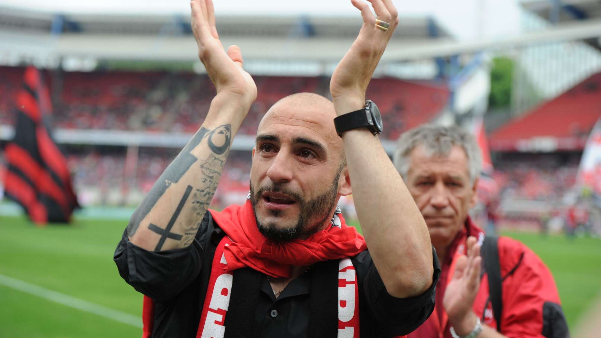 Javier Pinola bei seinem Abschied