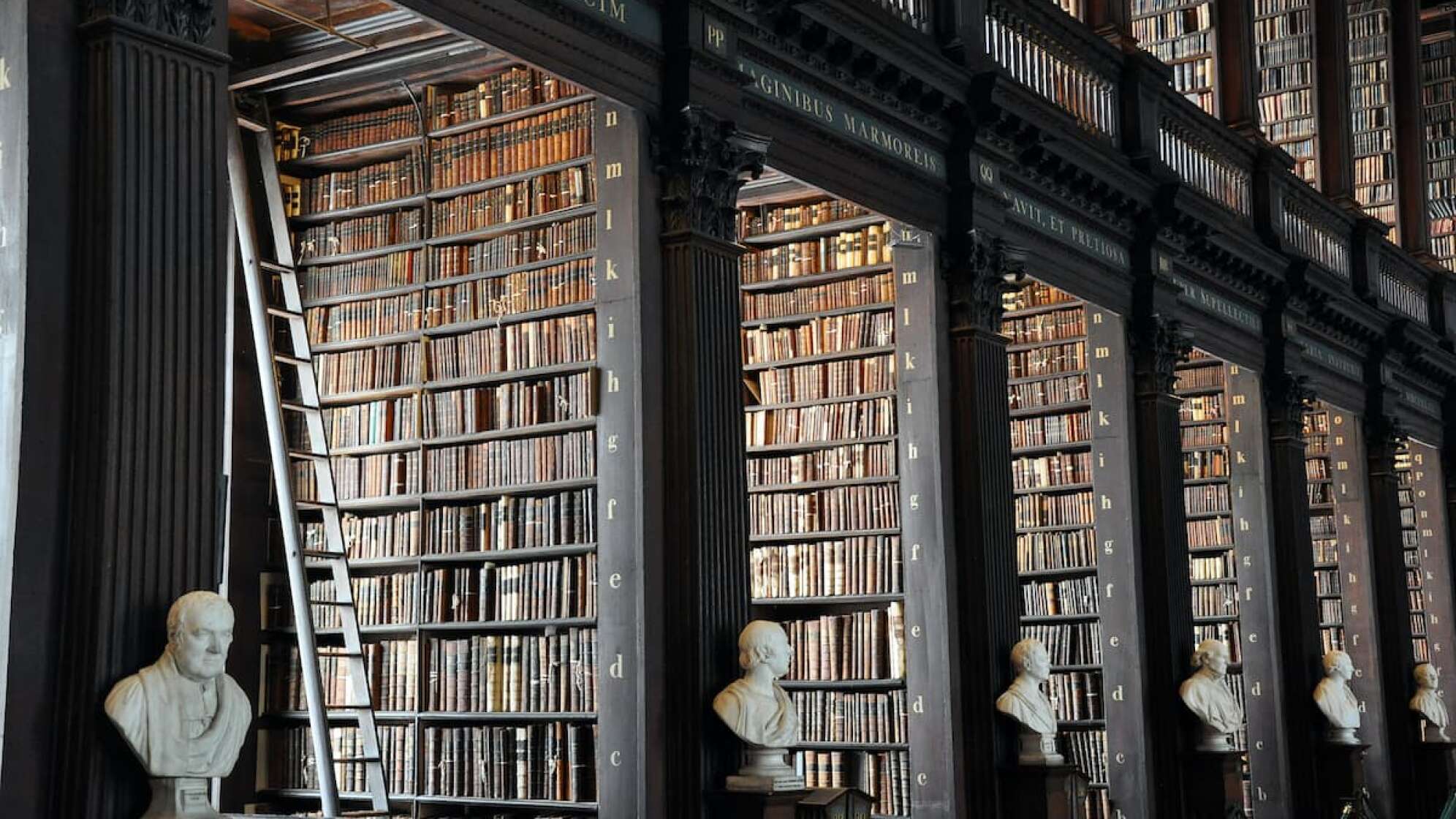 Bücher in einer Bibliothek