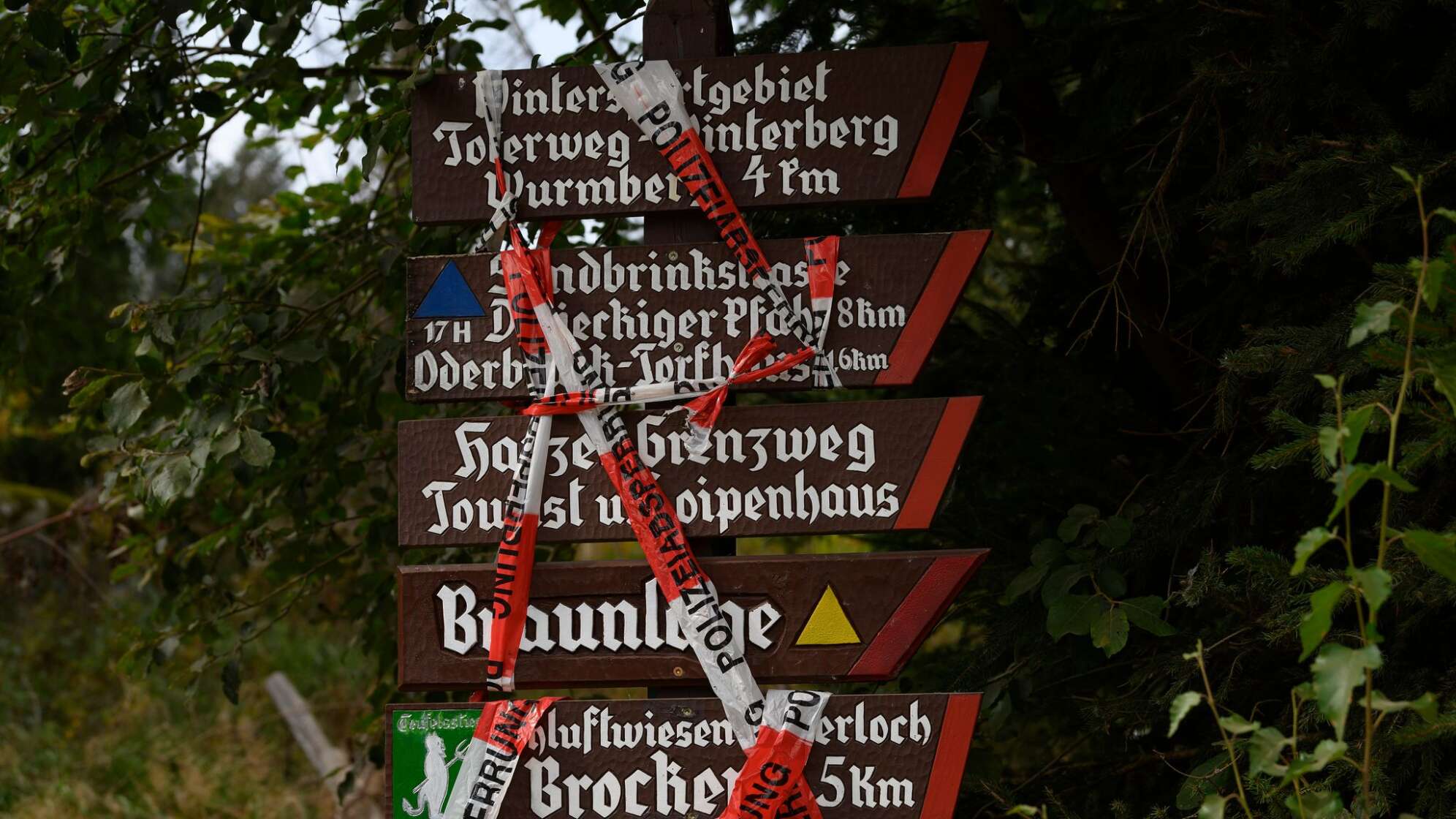 Großbrand am Brocken im Harz