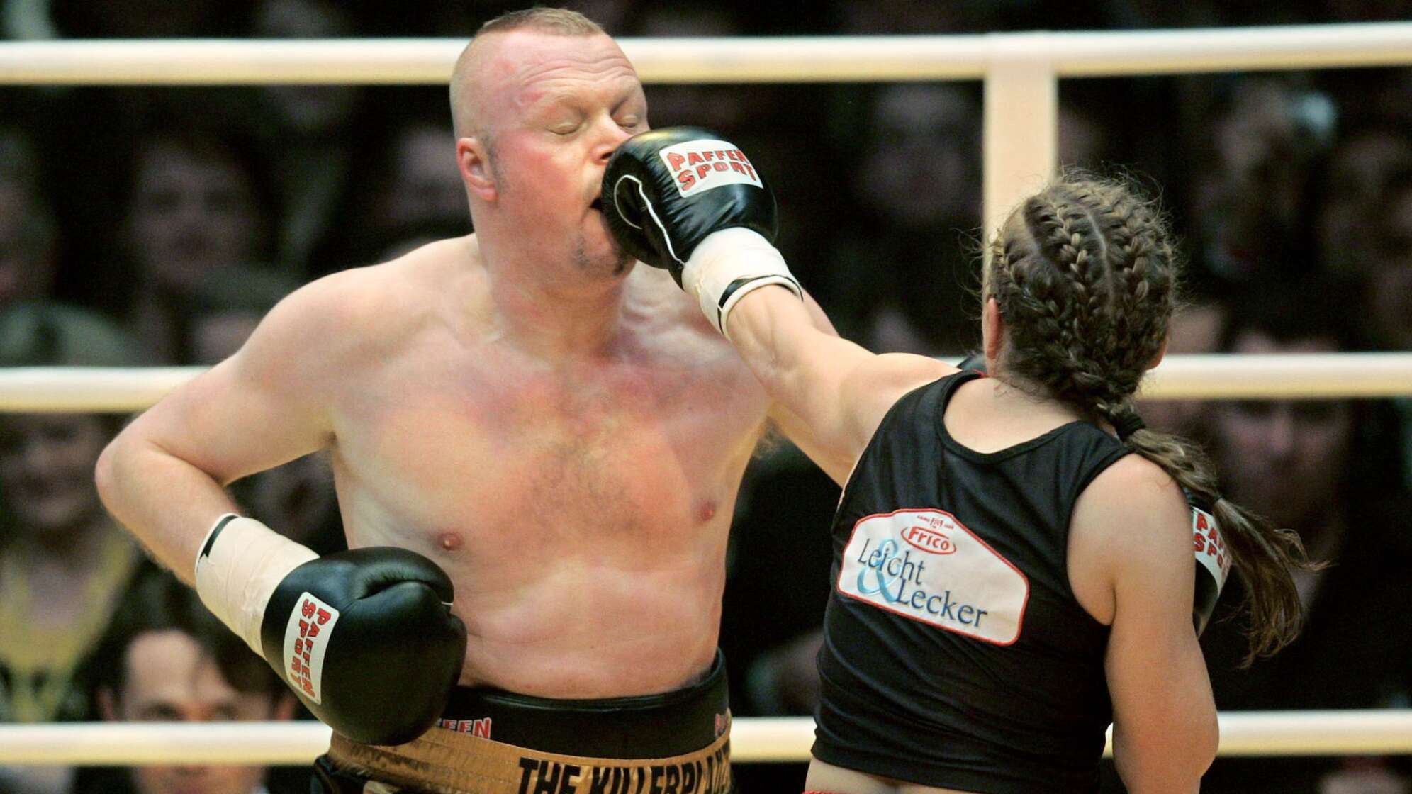 Regina Halmich und Stefan Raab