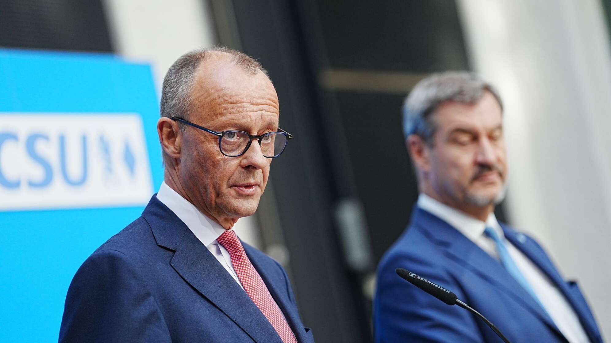 Pressekonferenz zu Kanzlerkandidatur-Frage der Union