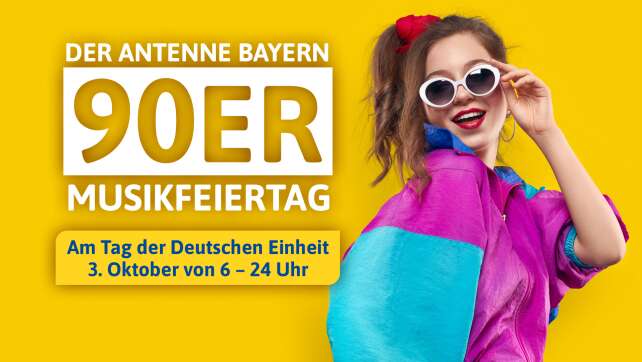 Der 90er Musikfeiertag am Tag der Deutschen Einheit!
