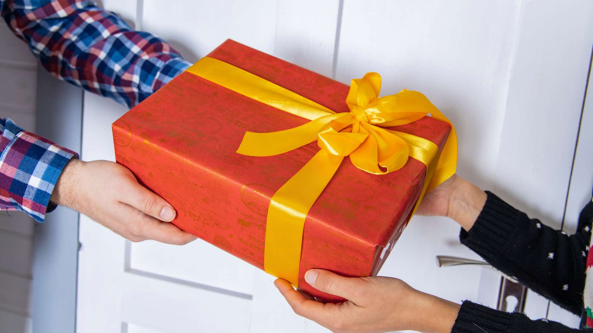 Paketzusteller an Weihnachten