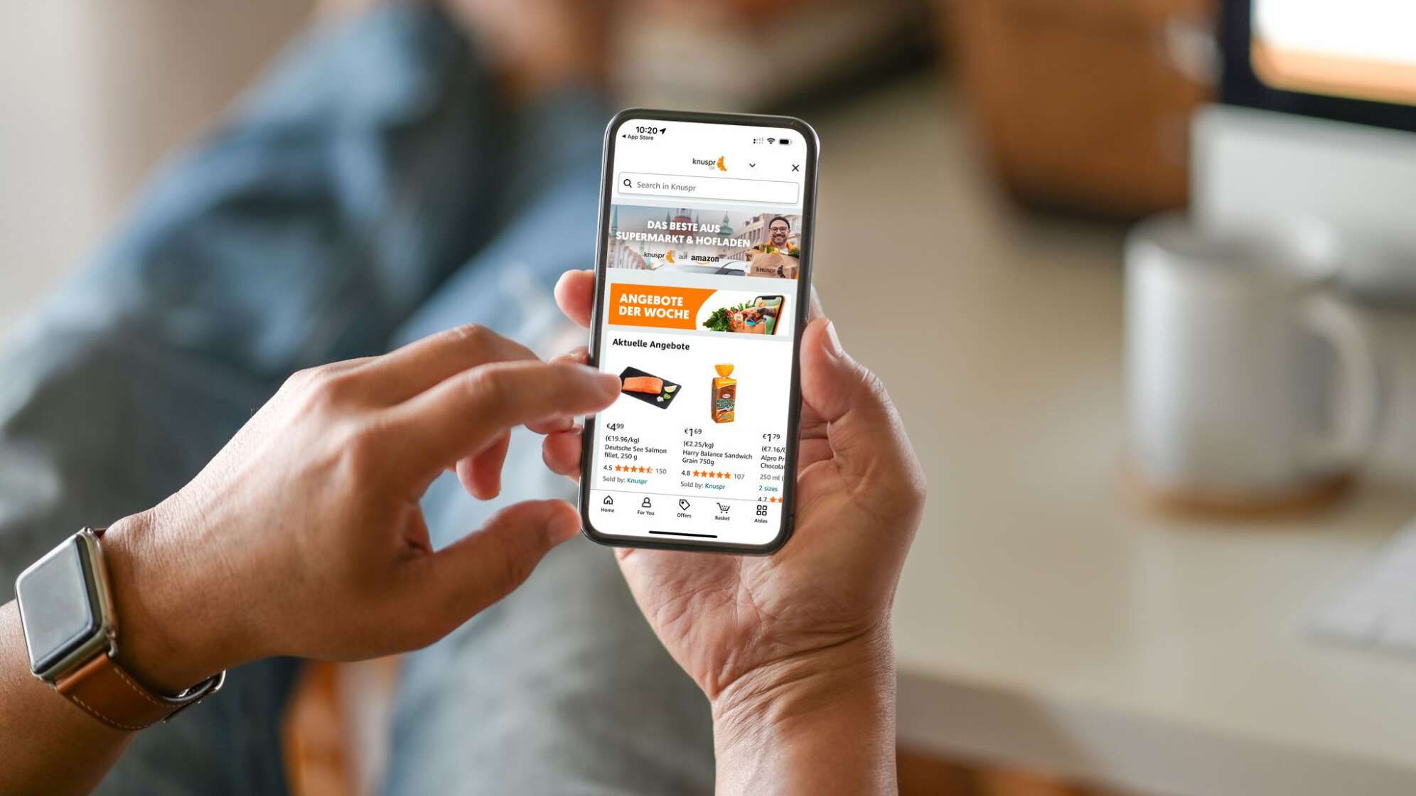 Food-Versender Knuspr: Mit Amazon Aufträge verdoppeln